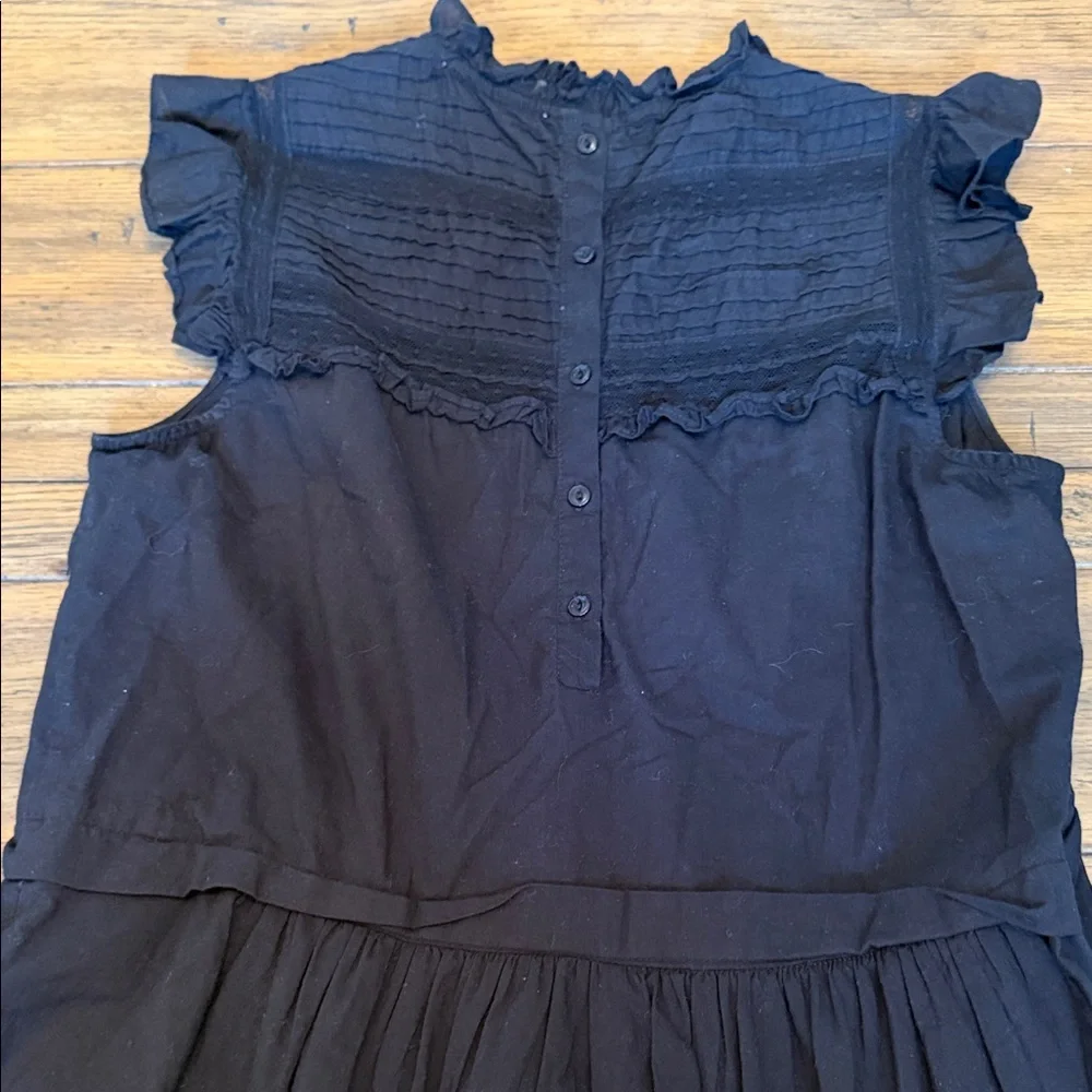 Pomander Place Black Ruffle Tiered Sleeveless Dress - Picture 7 of 7